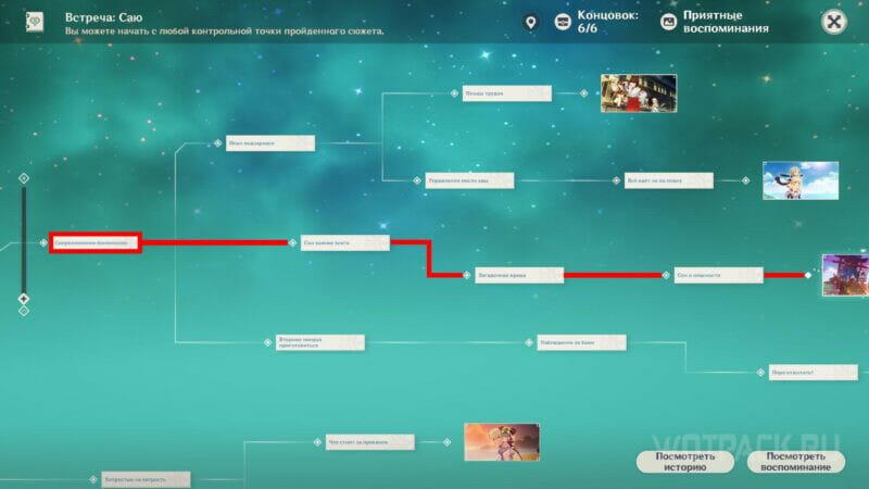 Встреча с Саю в Genshin Impact: все концовки