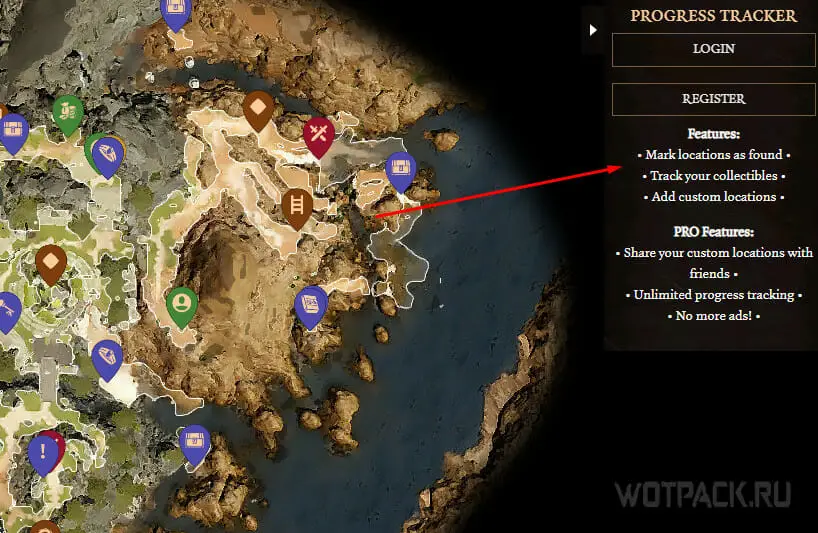 Baldurs Gate 3 World Map Interactive All Symbols
