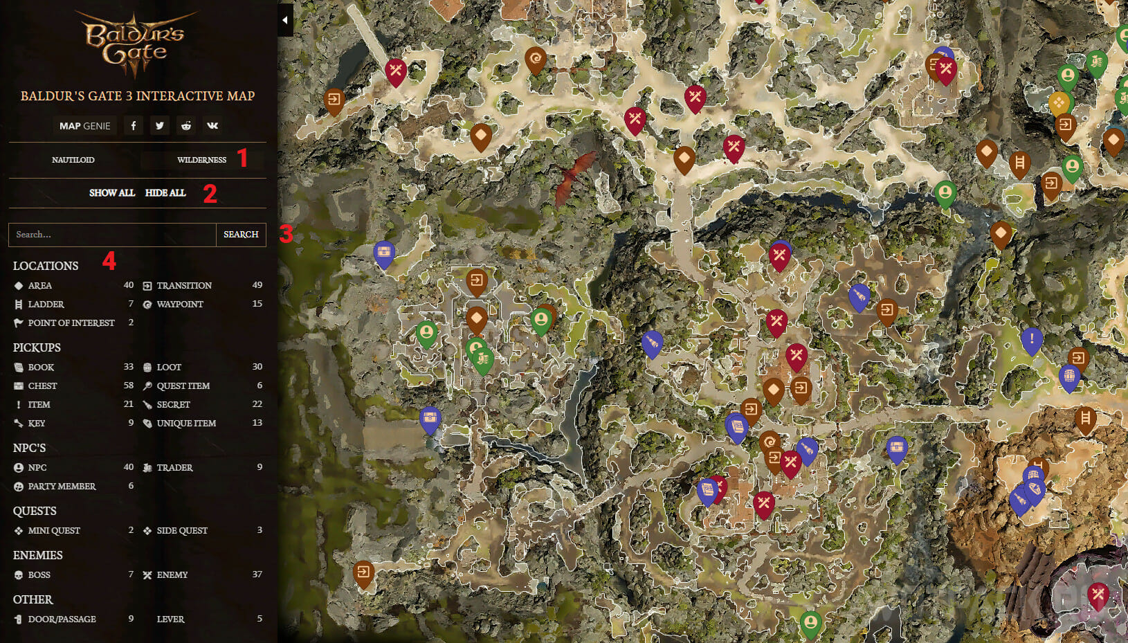 Baldurs Gate 3 Interactive Map And Locations For Acts 1 2 And 3 | XXX ...