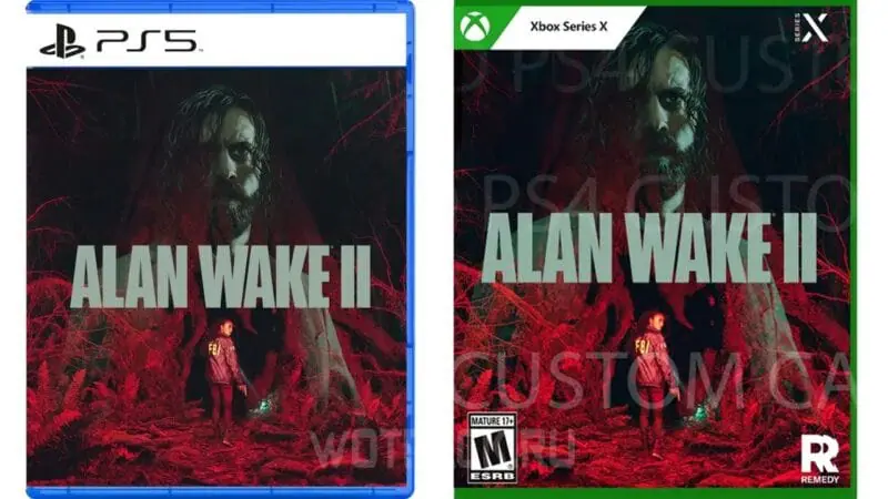 диск с Alan Wake 2 на PS5 и Xbox Series S/X