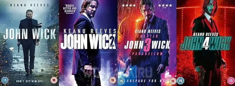 Tous les films de John Wick