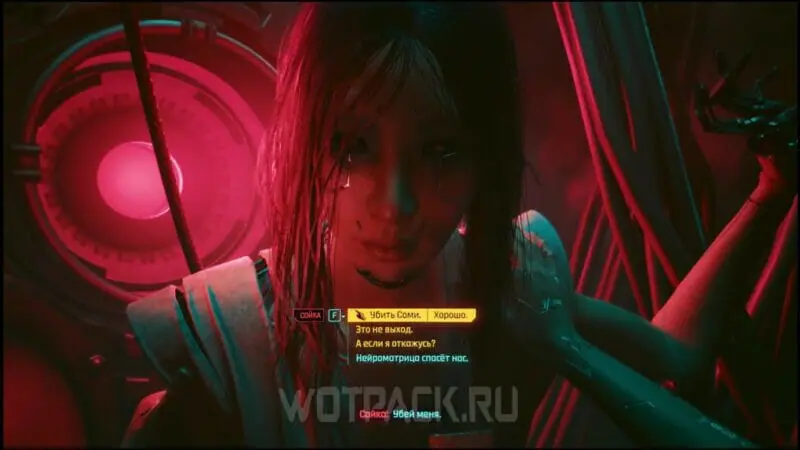 Взгляд в бездну в Cyberpunk 2077 Phantom Liberty: спасти Сойку или убить