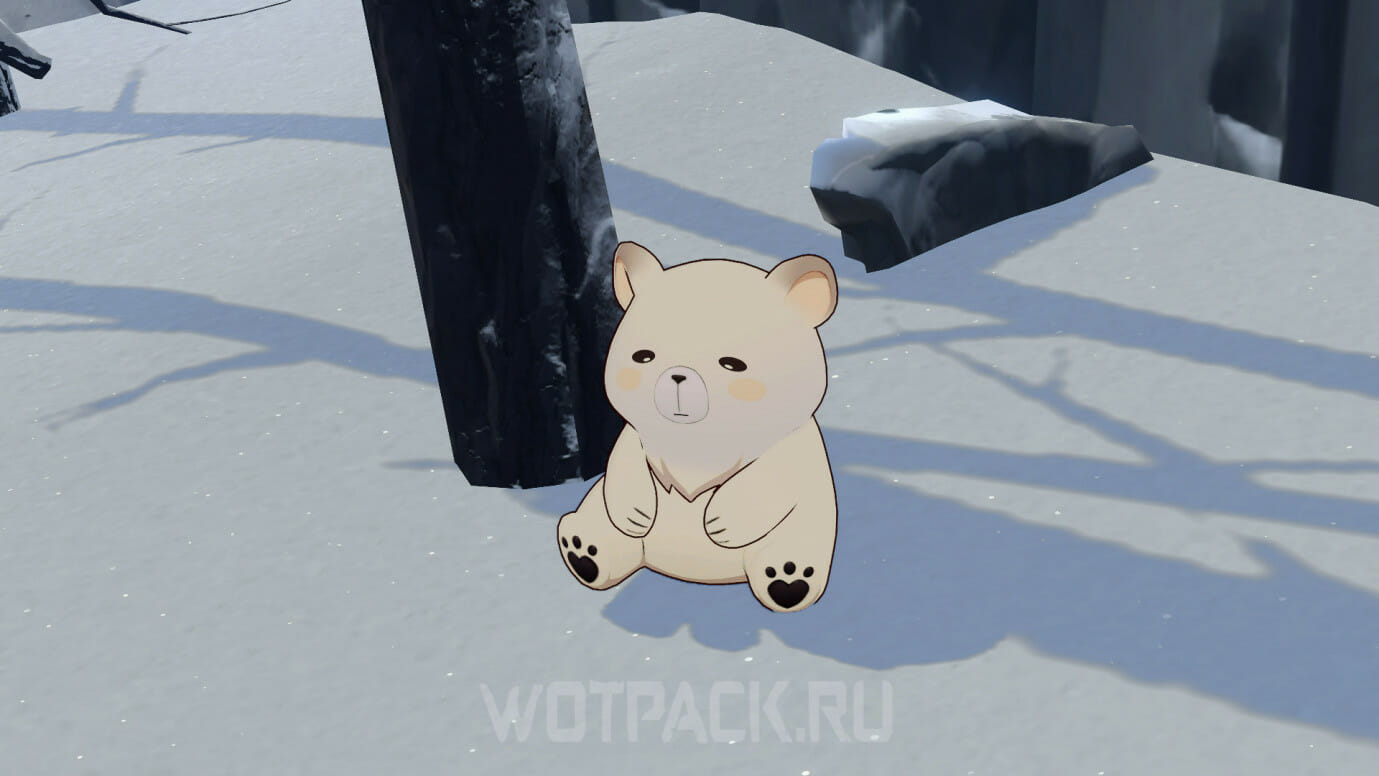 Медведь снежок