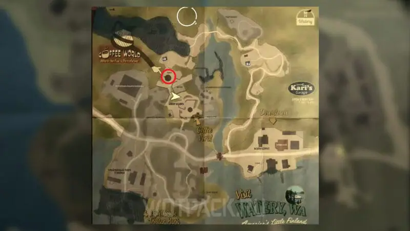 Где находится сувенирная лавка в Alan Wake 2 на карте