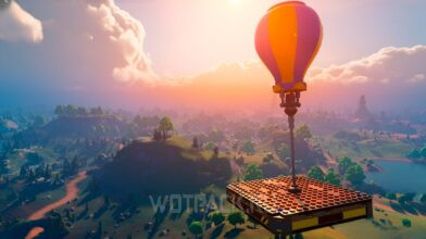 Воздушный шар в LEGO Fortnite: как сделать и управлять