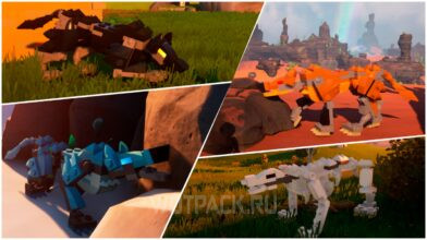 Волки в LEGO Fortnite: где найти песчаного, ледяного и костяного