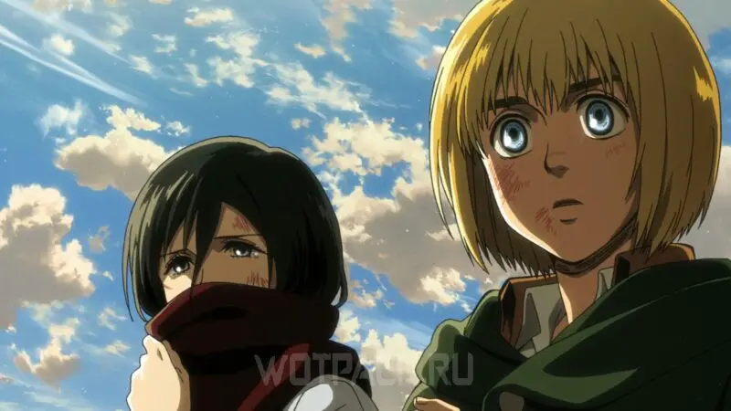 Armin Arlert and Mikasa Ackerman