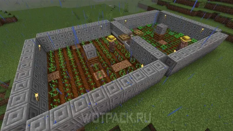 Automaattinen vehnän, perunan, porkkanoiden ja punajuurien maatila Minecraftissa: miten tehdä