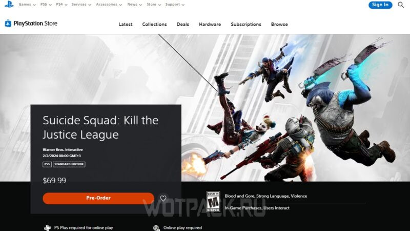 Suicide Squad: Kill the Justice League PS5 через PS Store