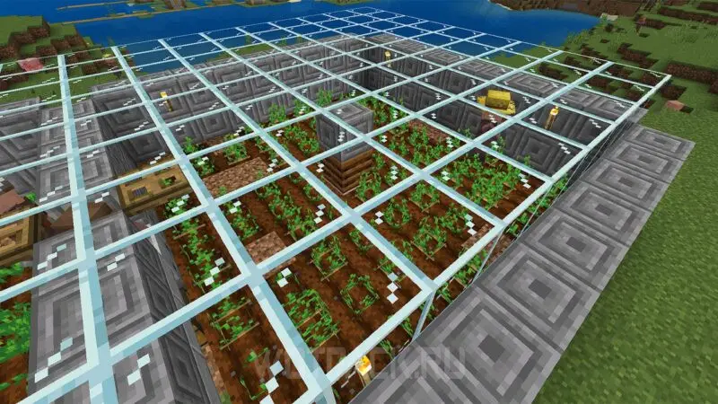 Automatisk gård av hvete, poteter, gulrøtter og rødbeter i Minecraft: hvordan lage