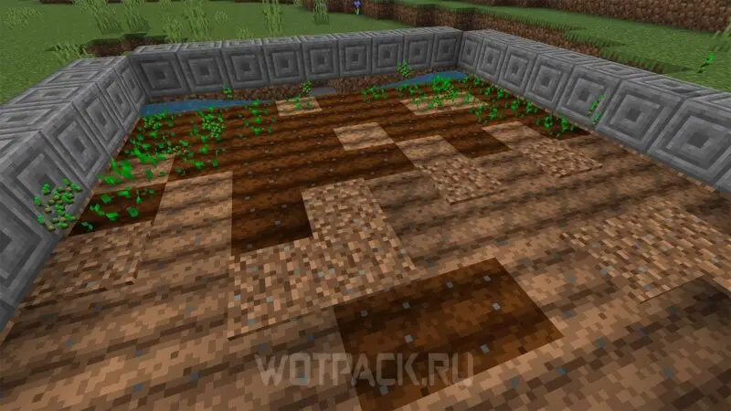 Automatikus búza-, burgonya-, sárgarépa- és répafarm a Minecraftban: hogyan kell elkészíteni