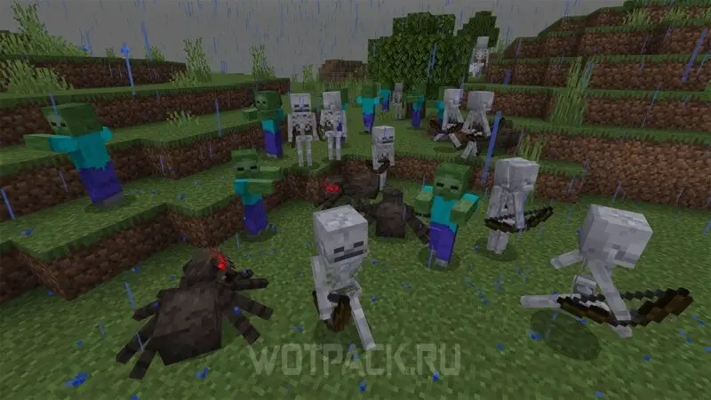 príšery v Minecrafte