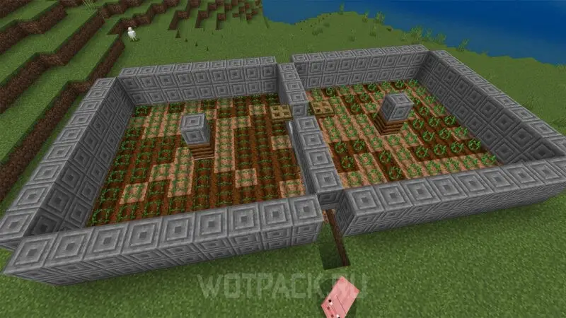Automatická farma pšenice, zemiakov, mrkvy a repy v Minecraft: ako ju vyrobiť