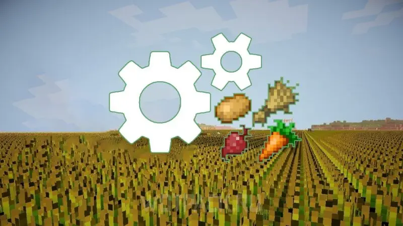 automatická zeleninová farma v Minecrafte