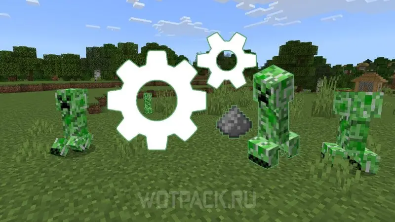 Farm of creepers and gunpowder in Minecraft