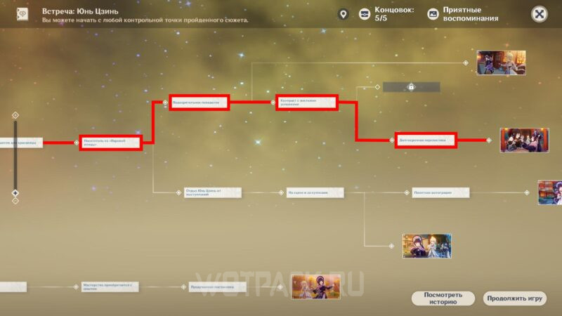 Встреча с Юнь Цзинь в Genshin Impact: все концовки