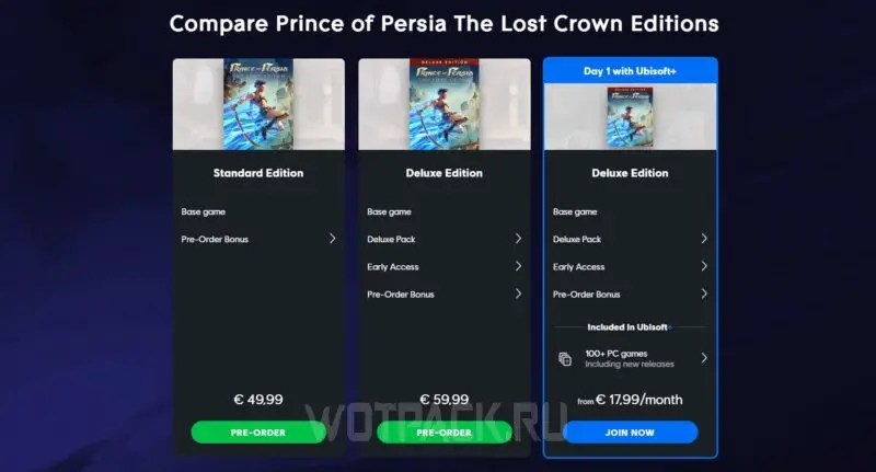 Издания Prince of Persia The Lost Crown