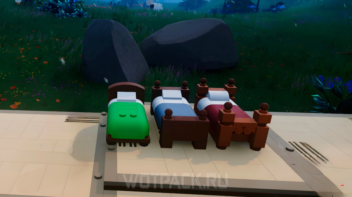 Кровать в LEGO Fortnite