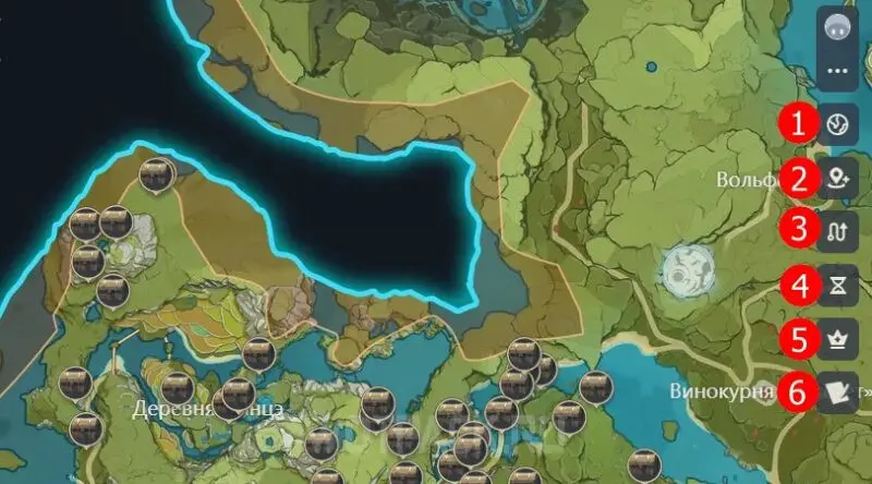 Интерактивная карта Долины Чэньюй в Genshin Impact: сундуки, диковинки и загадки
