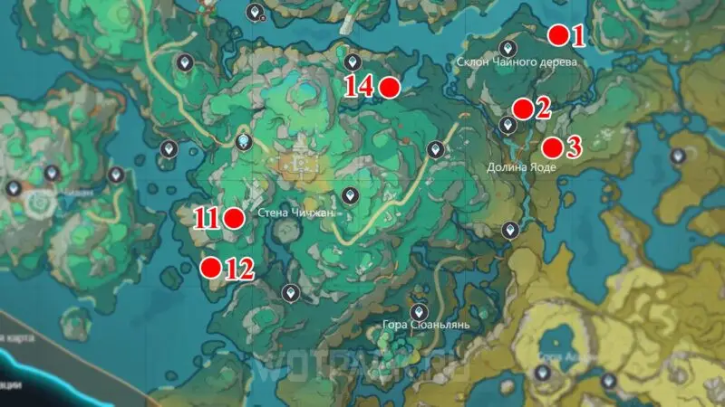 Скрытые сундуки на карте локации