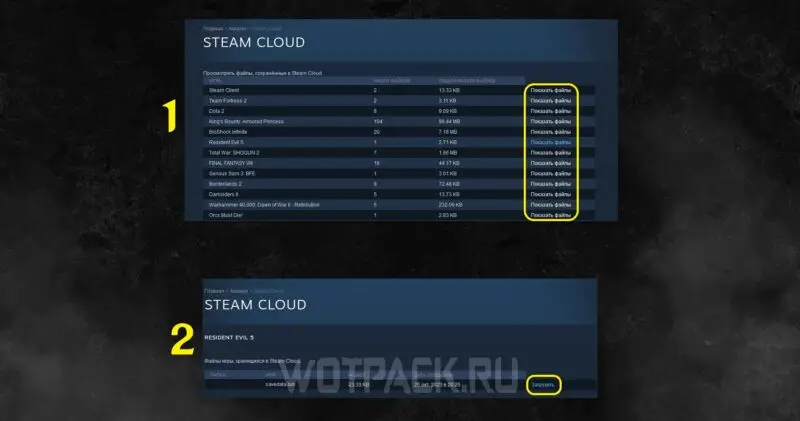 Хранилище Steam Cloud
