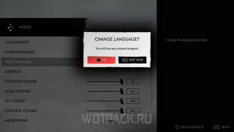 Как поменять язык в Ghost of Tsushima на ПК и включить русский
