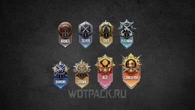Ранги в PUBG Mobile в 2025 году по порядку