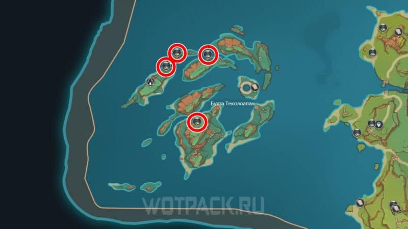 Бухта Теколоапан в Genshin Impact: как открыть