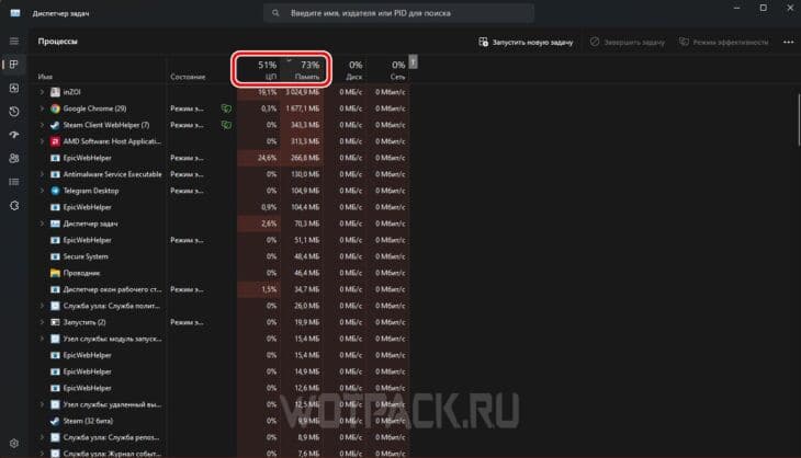 Рекомендация по оптимизации inZOI: закрыть фоновые задачи.