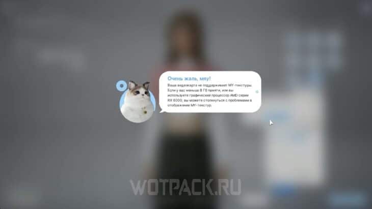 Ошибка о несовместимости "MY-текстуры".