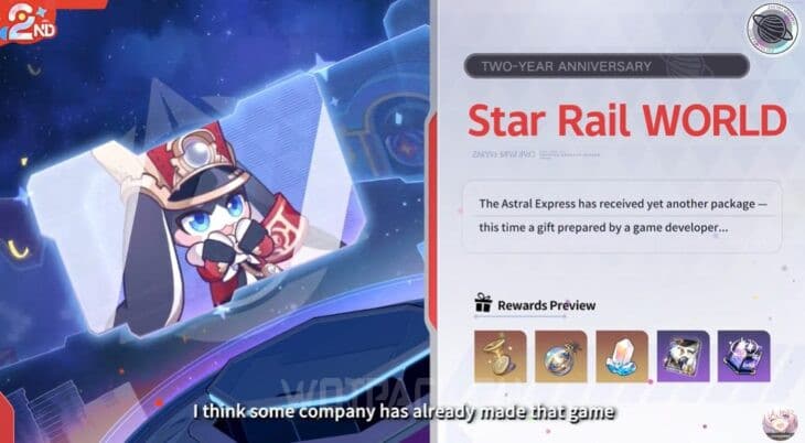 Событие на вторую годовщину «Star Rail WORLD»