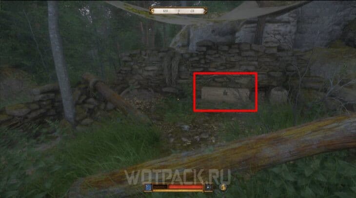 Сундук в недостроенной избушке