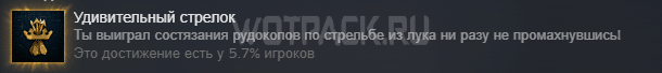 Достижение Удивительный стрелок