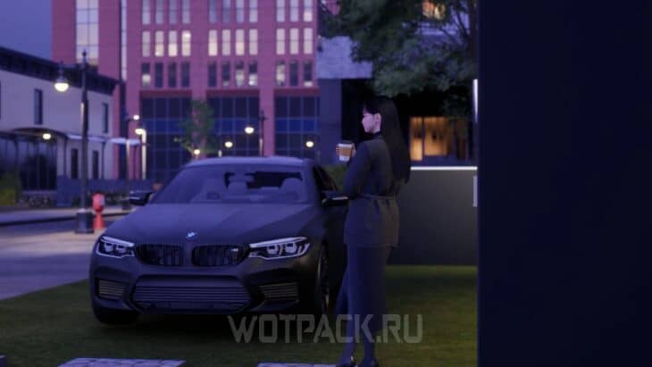 Размещенный на участке автомобиль модели BMW M5 F90