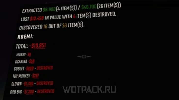 Статистика сбора с мода BlackBox