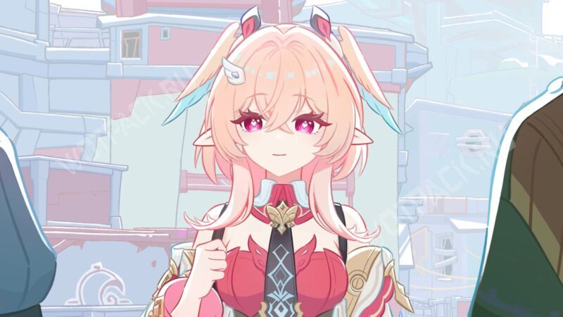 Линнея смотрит вбок