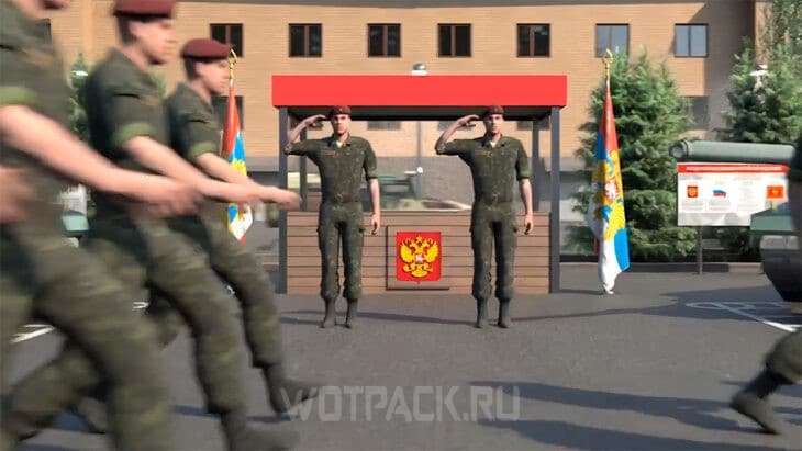 Армейские служащие отдают честь