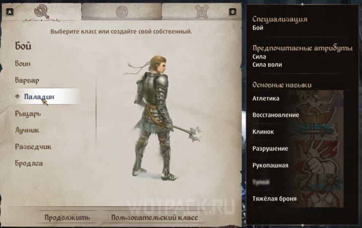 Класс паладина