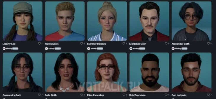 Пресеты Зои из The Sims 4