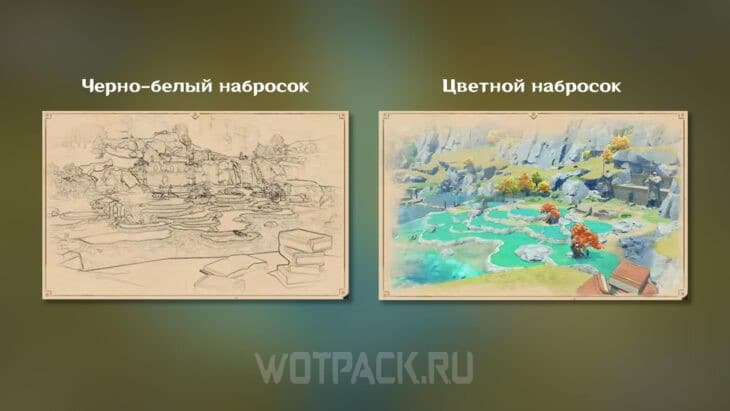 Наброски мест для поиска художественных материалов