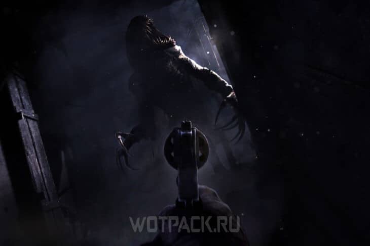 Выстрел в монстра в игре Amnesia: The Bunker