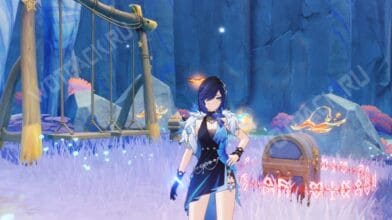 Роскошный сундук возле качелей в Genshin Impact: как открыть и решить загадку с камнями