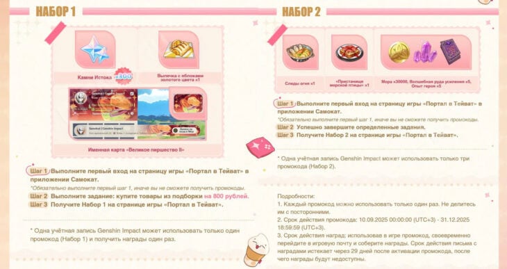 Условия выдачи купонов