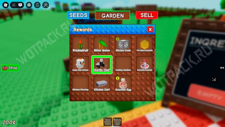Горилла-шеф в Вырасти сад (Grow a Garden): что делает и сколько стоит