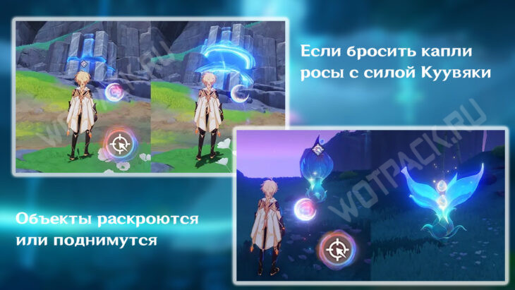 Применение капель росы
