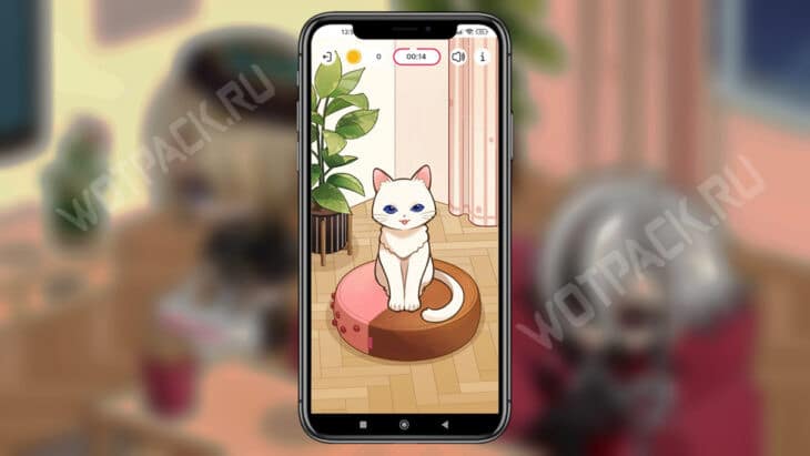 Котик из игры "Китти-тап"