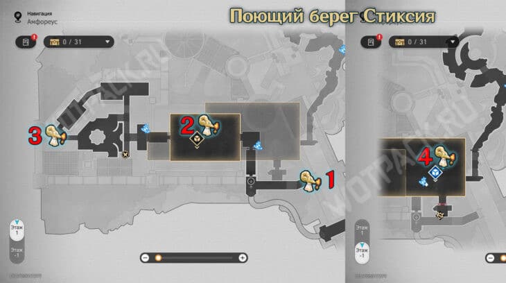 Расположение всех испытаний на карте