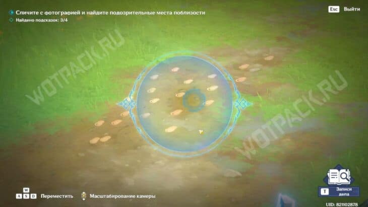 По исчезающим следам в Genshin Impact: как сравнить фото и найти подозрительные места