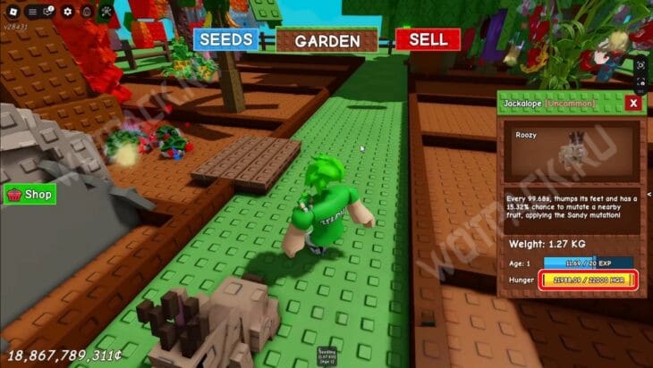 Рогатый заяц в Вырасти сад (Grow a Garden): что делает и как получить