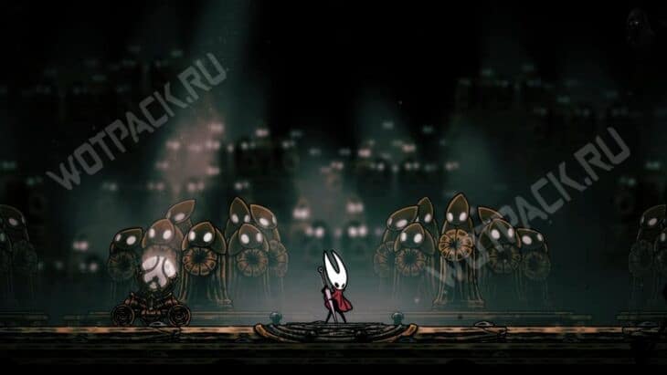 Хорнет играет на иглончели перед хором Архитекторов
